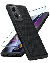 FNTCASE Moto G Stylus 5G 2024 Case Shock Protective Texture Back Black